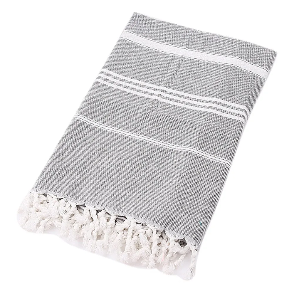 180*100cm Turkish Striped Tassel Cotton Bath Towel Travel Gym Camping Bath Towel Beach Blanket Bathtowel Cloth Mat Beach Towels