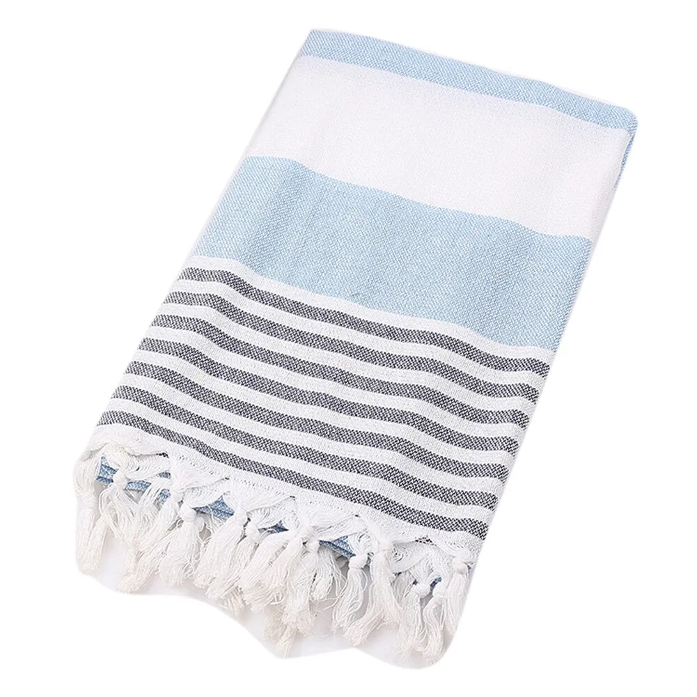 180*100cm Turkish Striped Tassel Cotton Bath Towel Travel Gym Camping Bath Towel Beach Blanket Bathtowel Cloth Mat Beach Towels