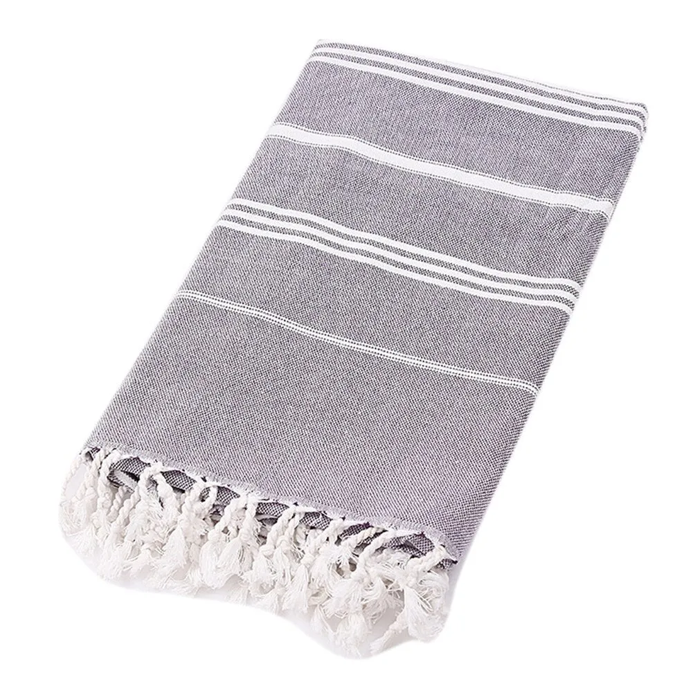 180*100cm Turkish Striped Tassel Cotton Bath Towel Travel Gym Camping Bath Towel Beach Blanket Bathtowel Cloth Mat Beach Towels