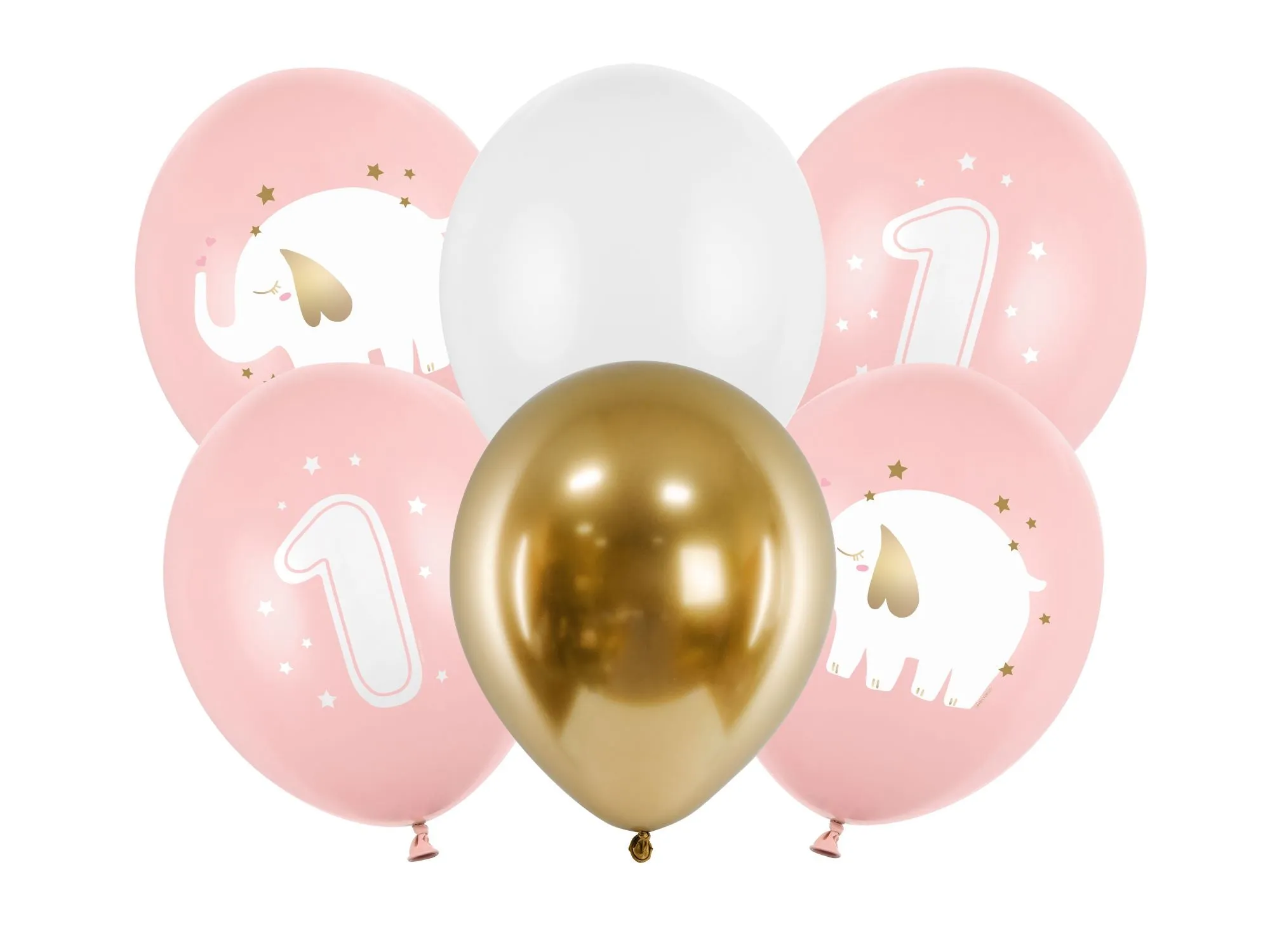 1st Birthday Party Balloons Pink