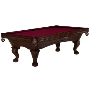 7' Brunswick Glenwood Pool Table Espresso - Talon Ball & Claw Leg