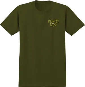 ANTIHERO GRIMPLE VACATION T-SHIRT MILITARY GREEN