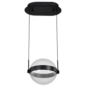 Arvada 8" LED Pendant Light, Matte Black Finish