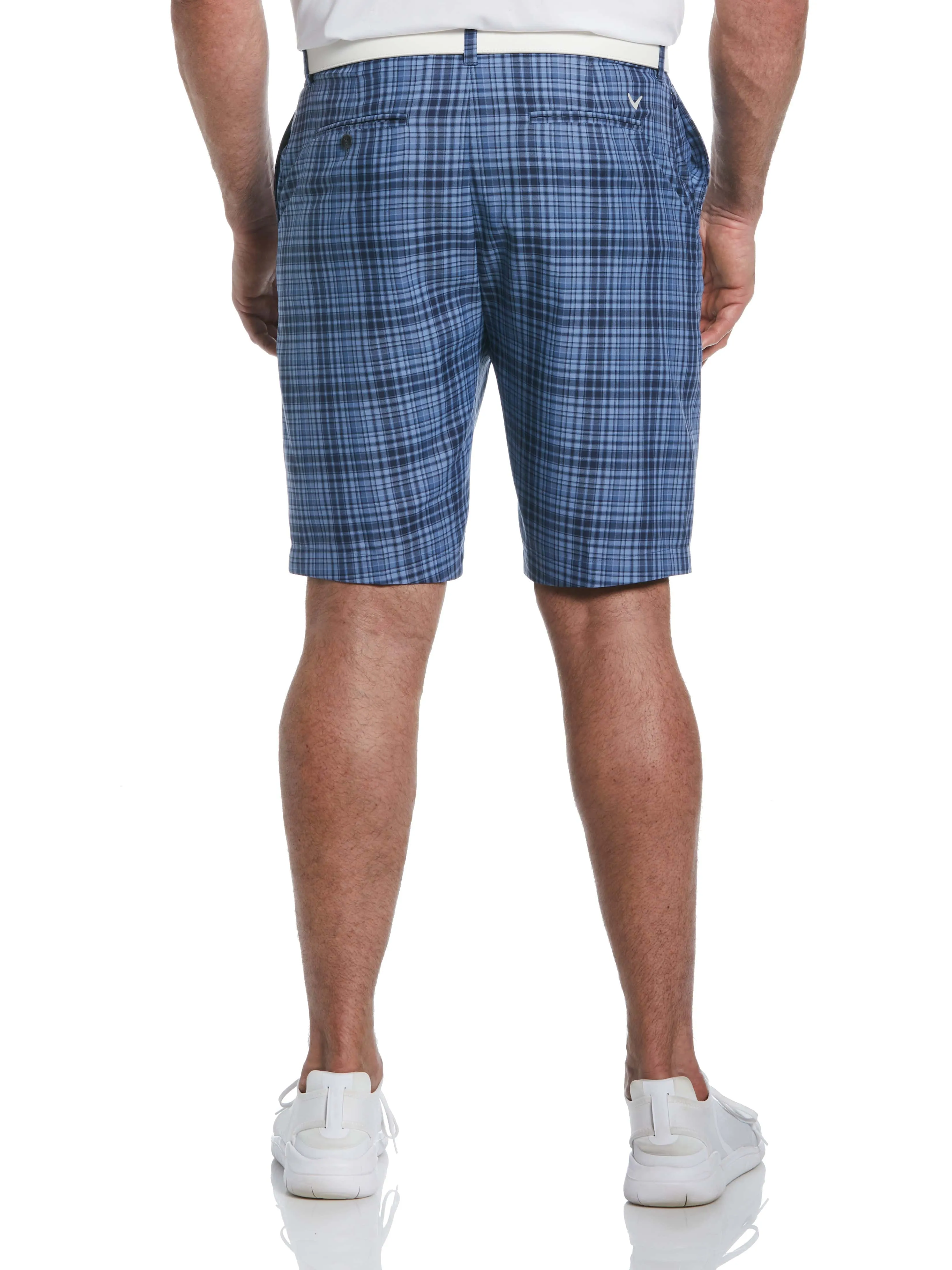 Big & Tall Yarn Dye Sun-Worn Plaid Ergo Golf Short