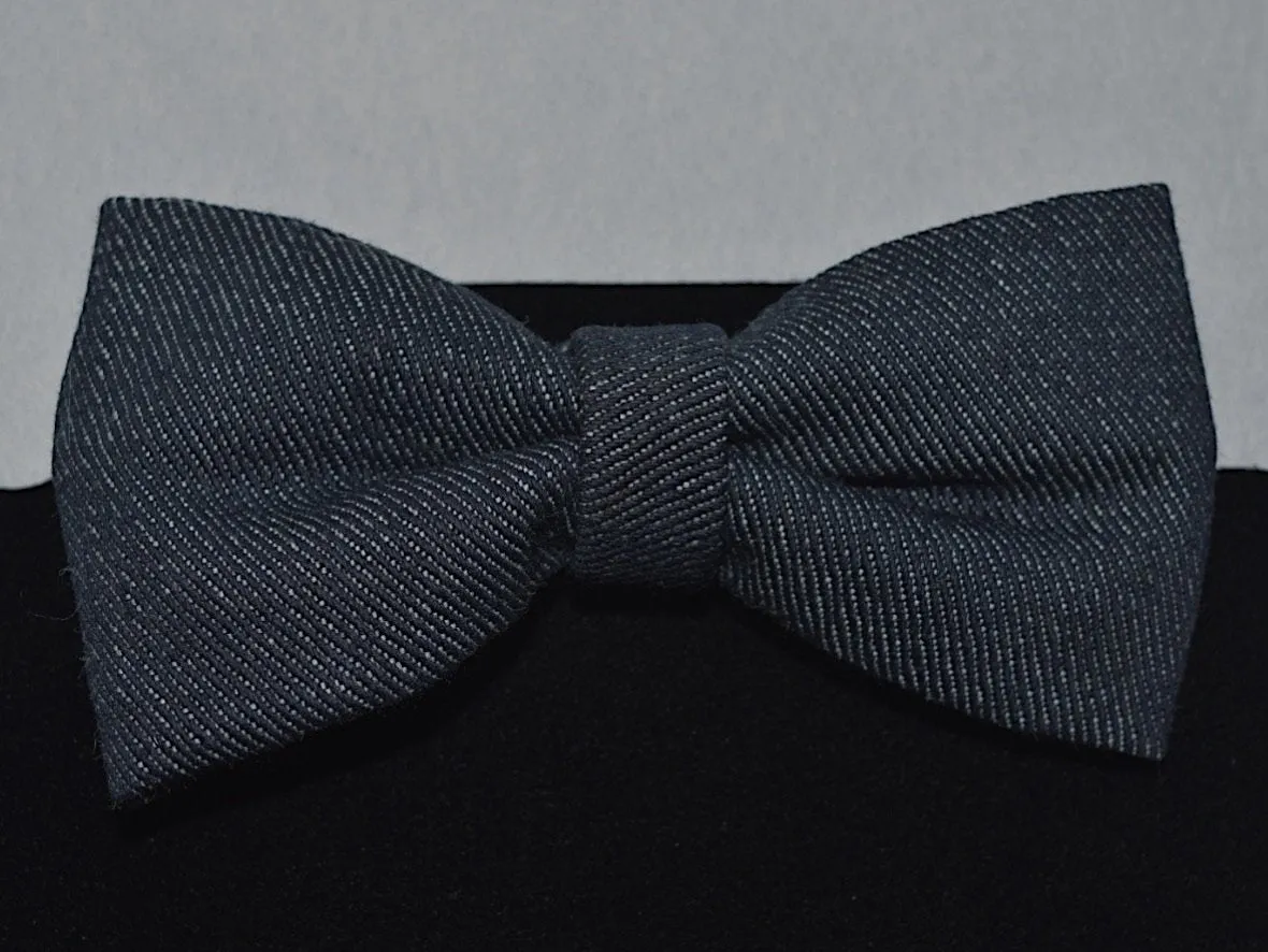 Blue Denim Bow Tie