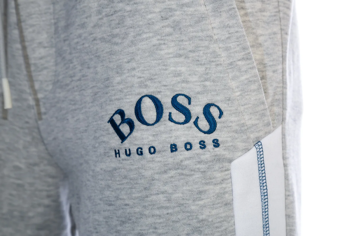 BOSS Headlo Sweat Short in Light Grey