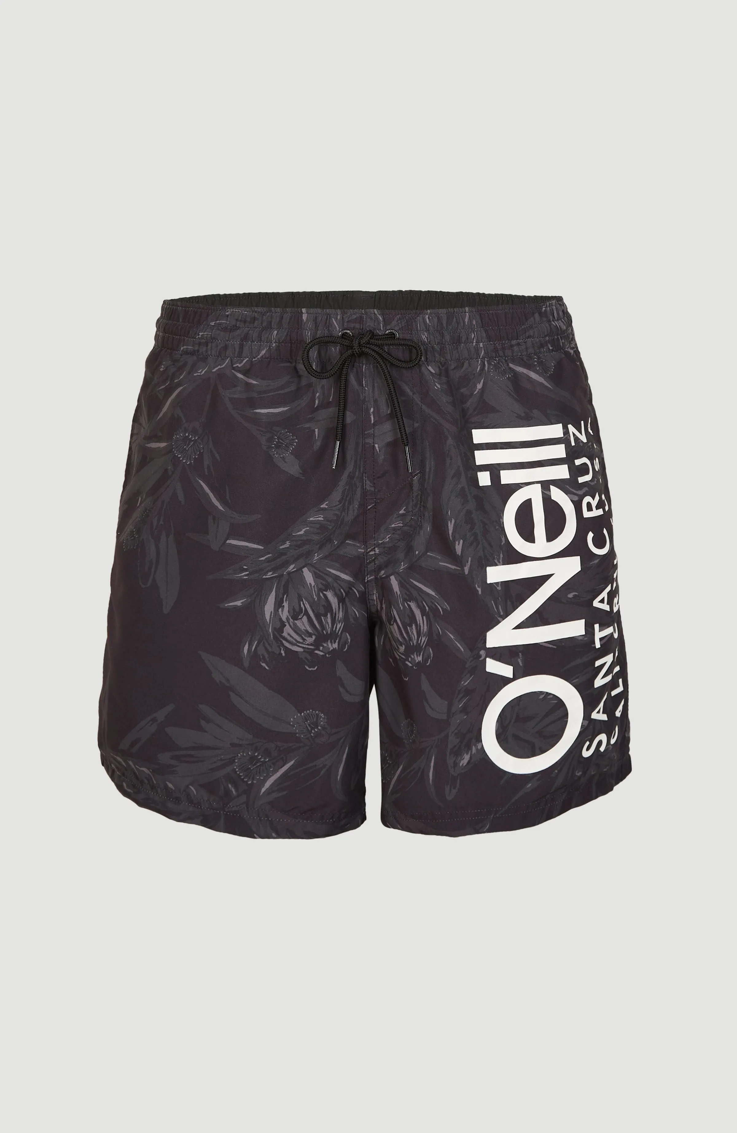 Cali Floral 16'' Swim Shorts | Black Tonal Flower