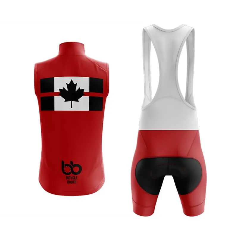 Canada Red Thin Line Club Cycling Kit (Red)