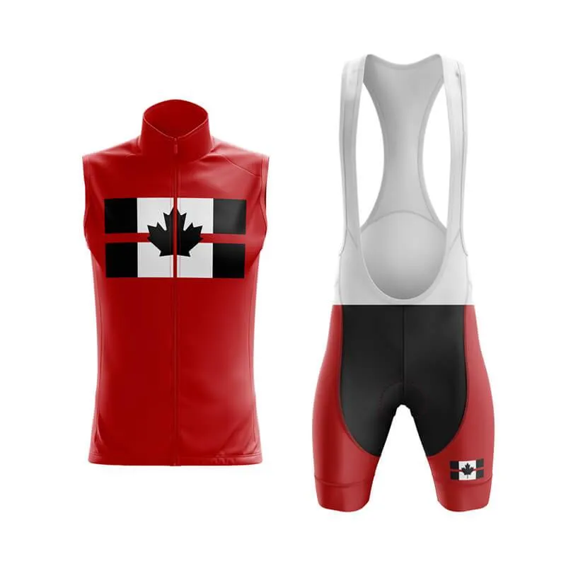 Canada Red Thin Line Club Cycling Kit (Red)