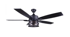 Canarm Duffy CF52DUF5BK 52" Ceiling Fan in Matte Black