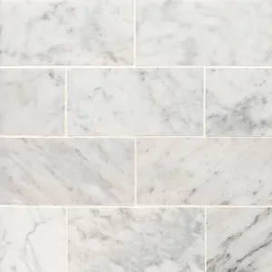 Carrara White Marble, 3" x 6" - Stone Tile