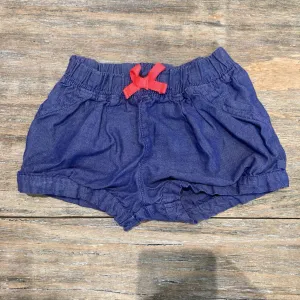 Carters Blue Chambray Cotton Shorts 9m