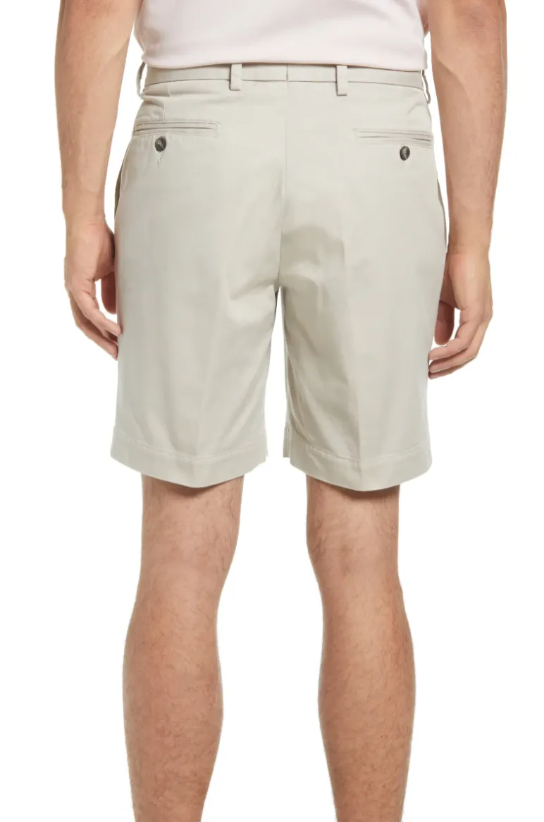 Charleston Khaki Washed Khaki Short<br>Pleated<br>Regular Rise