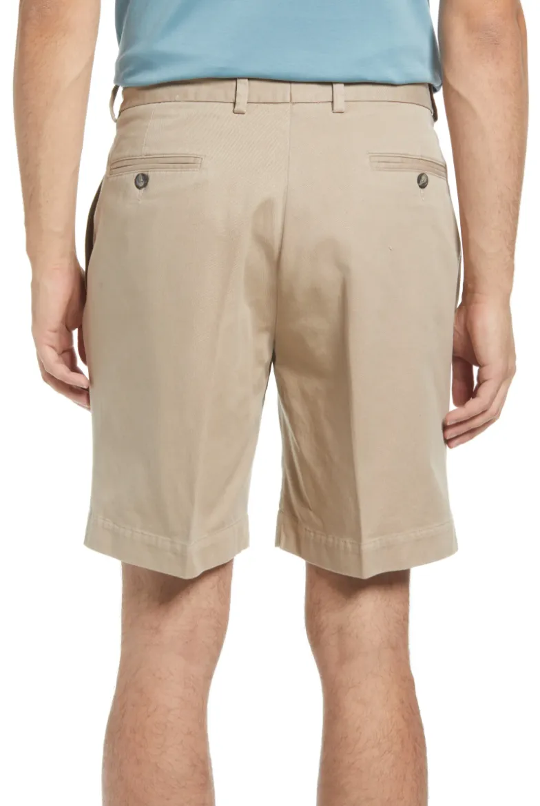 Charleston Khaki Washed Khaki Short<br>Pleated<br>Regular Rise