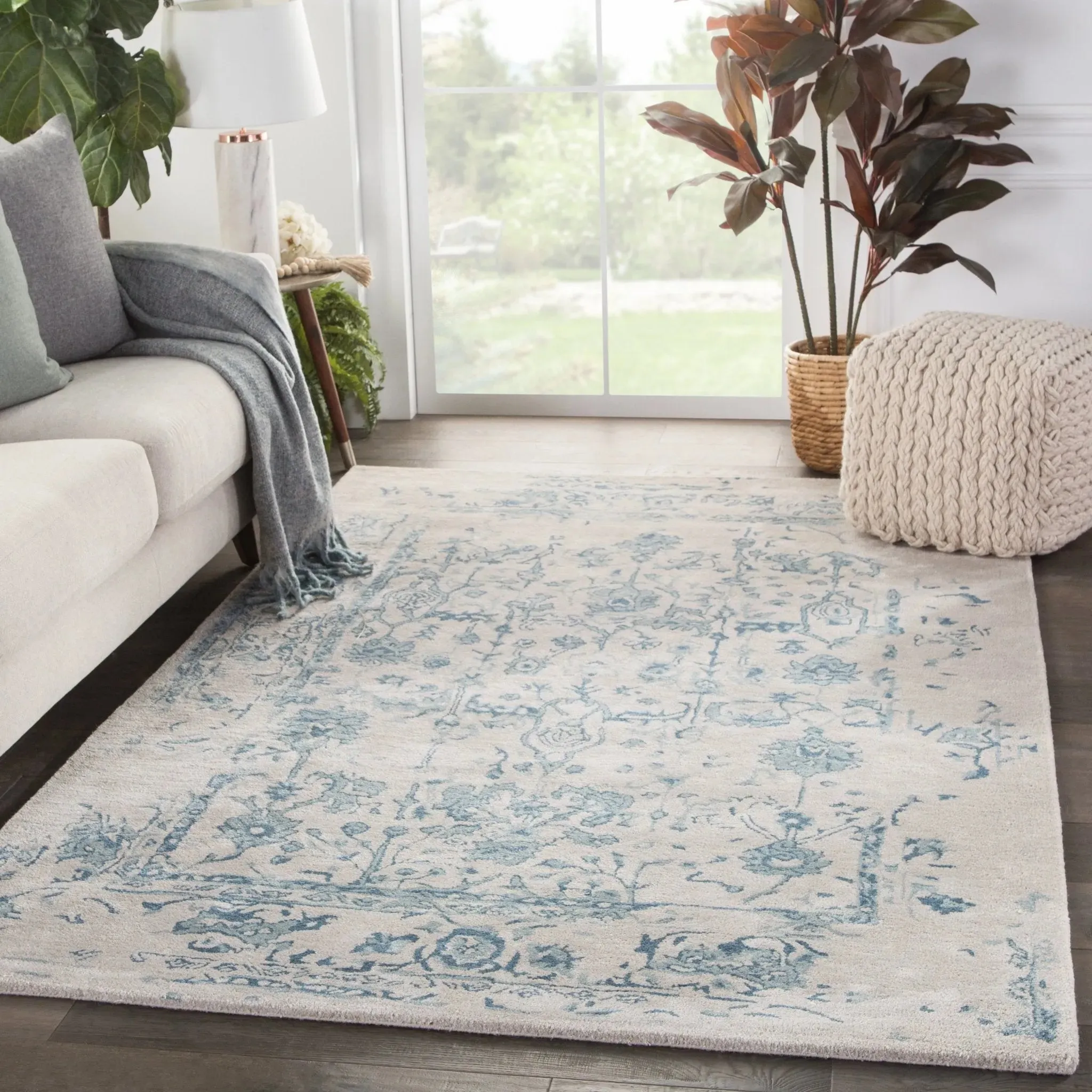 Citrine CIT06 Margate Light Grey/Blue Rug