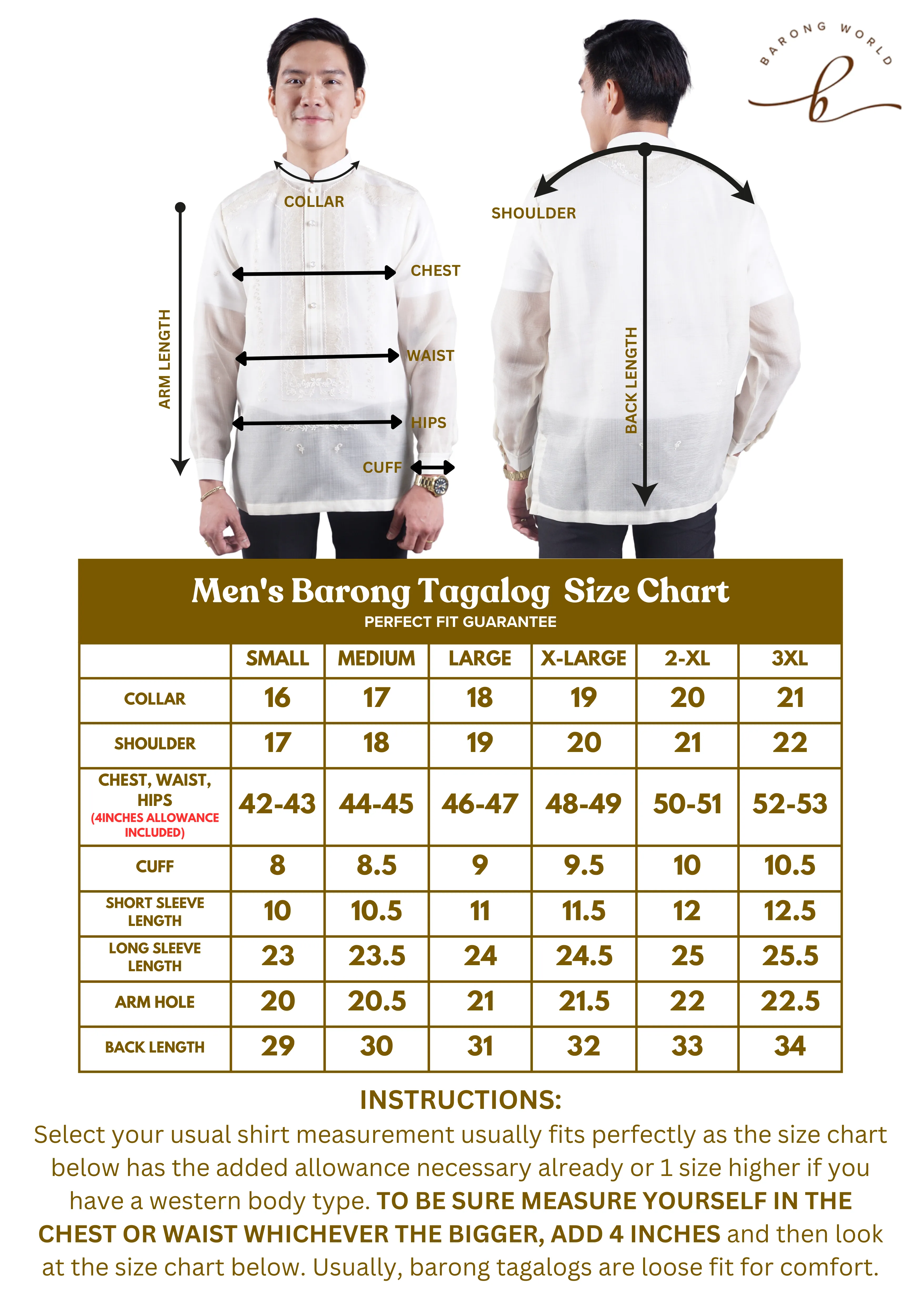 Classic & Elegant Barong Tagalog Pina Cocoon - Charles JN05