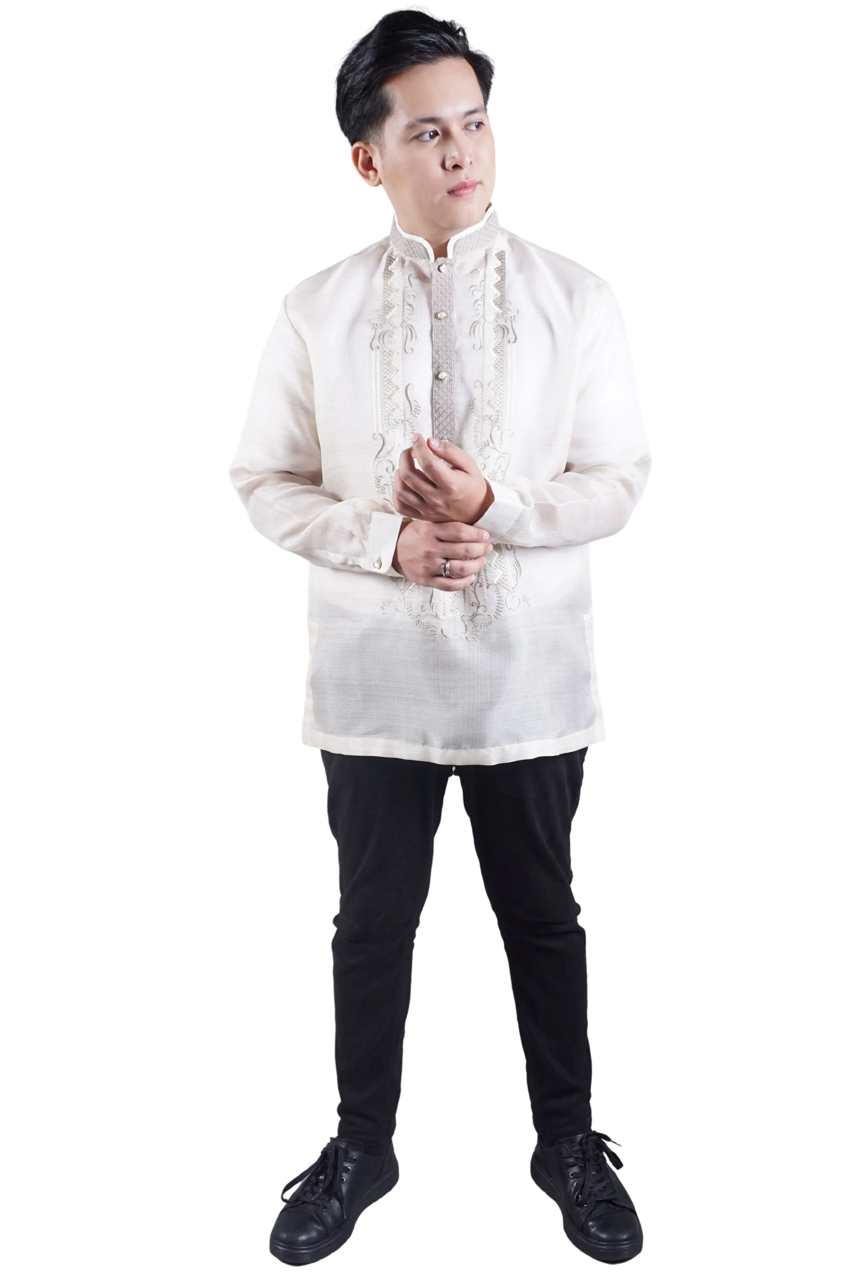 Classic & Elegant Barong Tagalog Pina Cocoon - Charles JN05