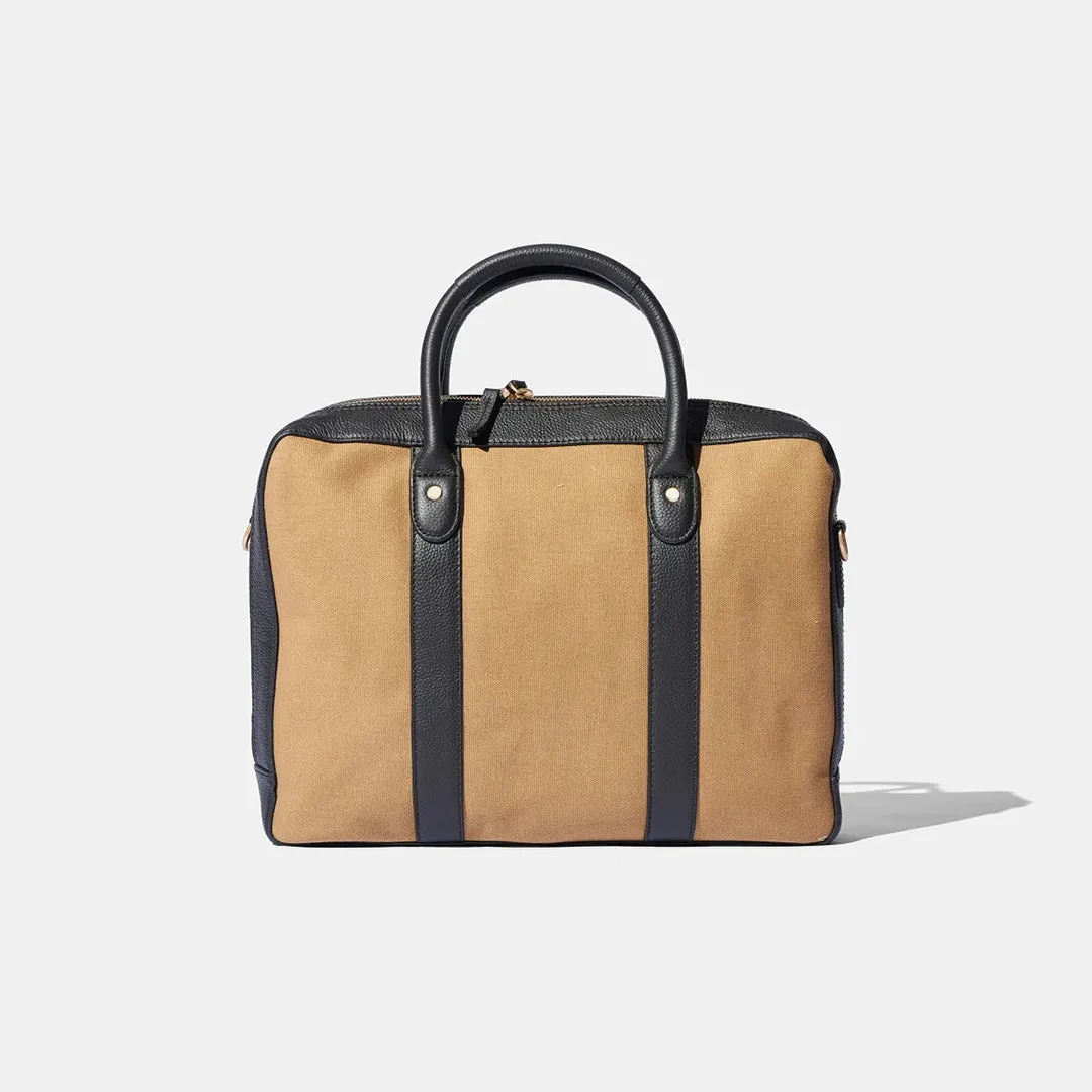 Computer Tote Khaki Canvas by Baron