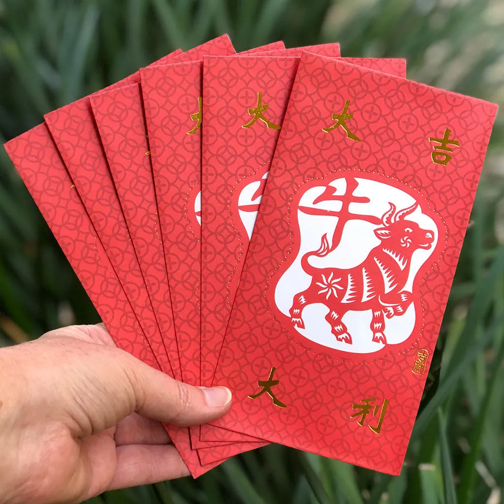 COW - 2021 Chinese New Year Red Envelopes (6 pack)