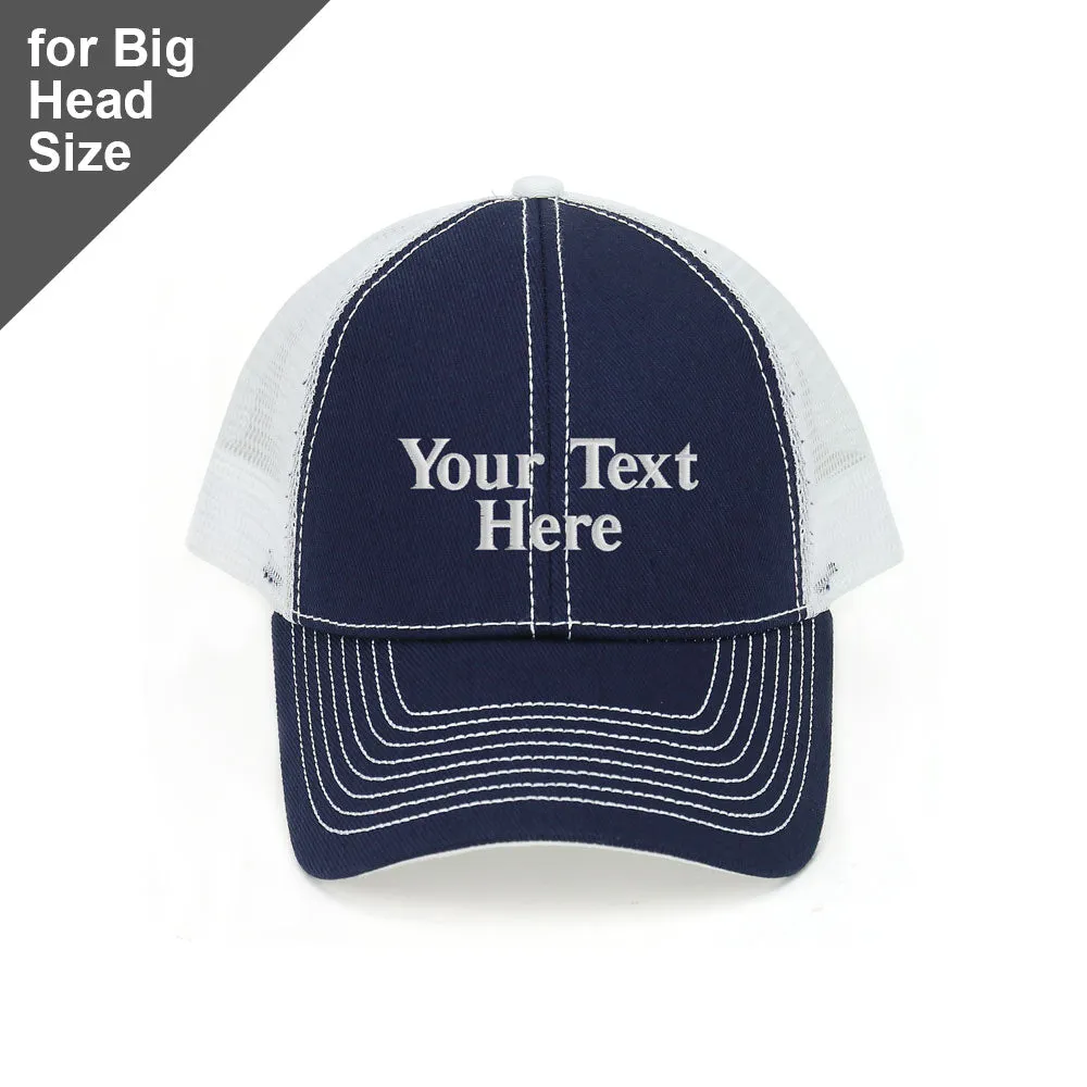 Customized Big Head Structured Trucker Cap