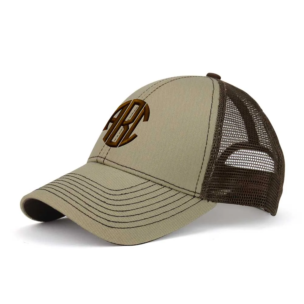 Customized Monogram Structured Trucker Cap