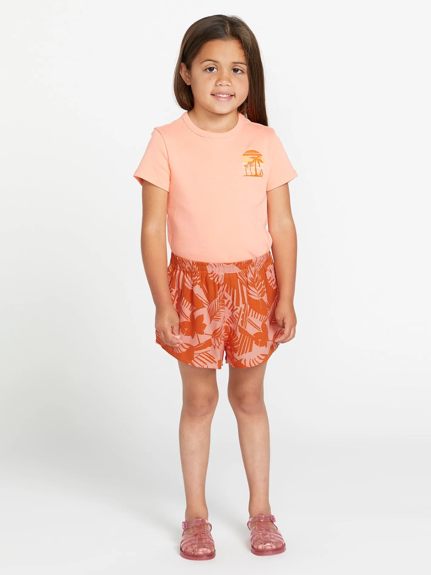 Girls Off Tropic Shorts - Burnt Sienna