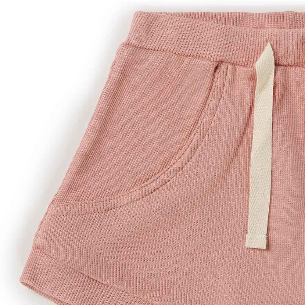 Girl's Organic-cotton Rose Shorts