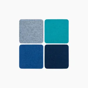 Graf Lantz Square Coaster Set in Ocean