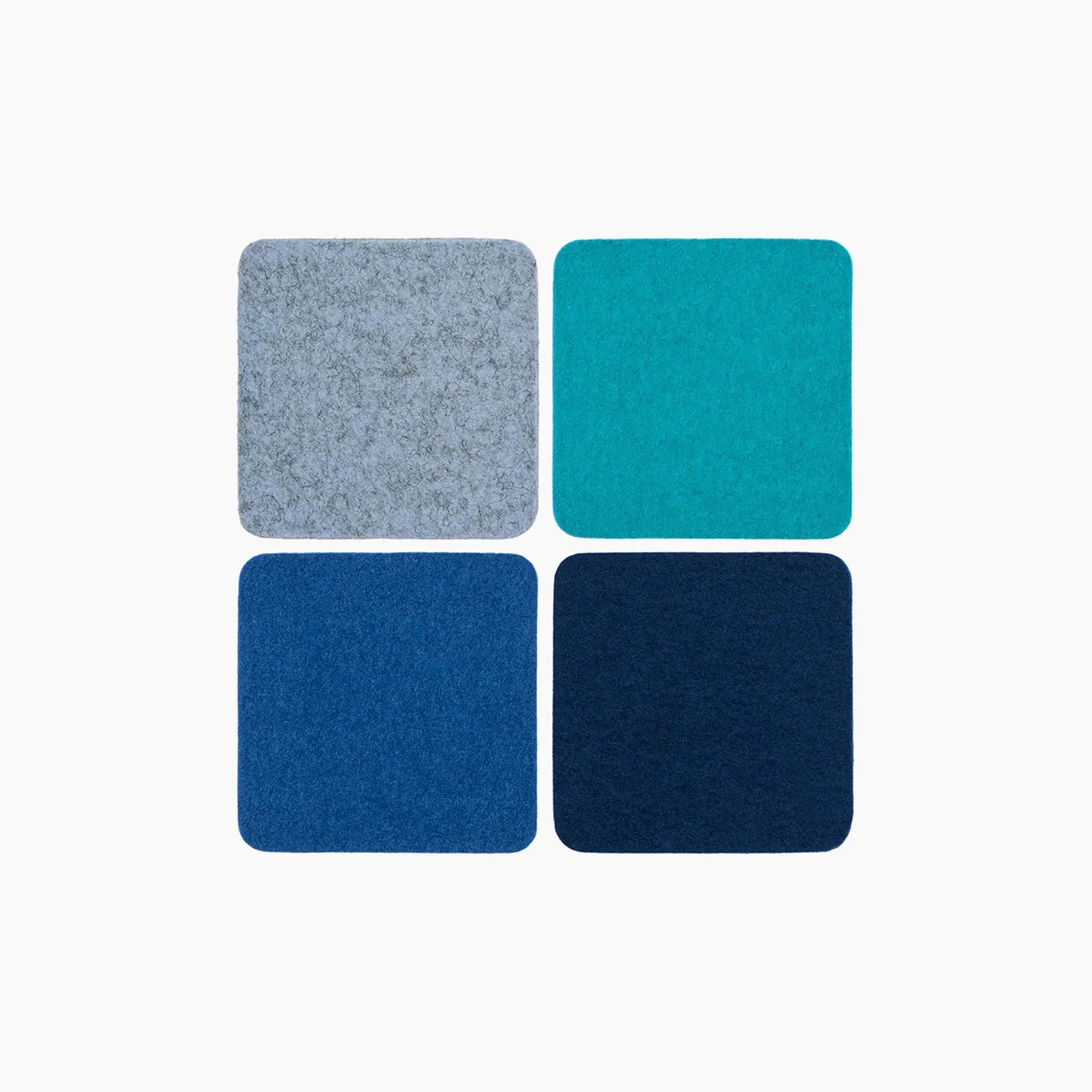 Graf Lantz Square Coaster Set in Ocean