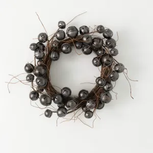 Gray Jingle Bell Wreath