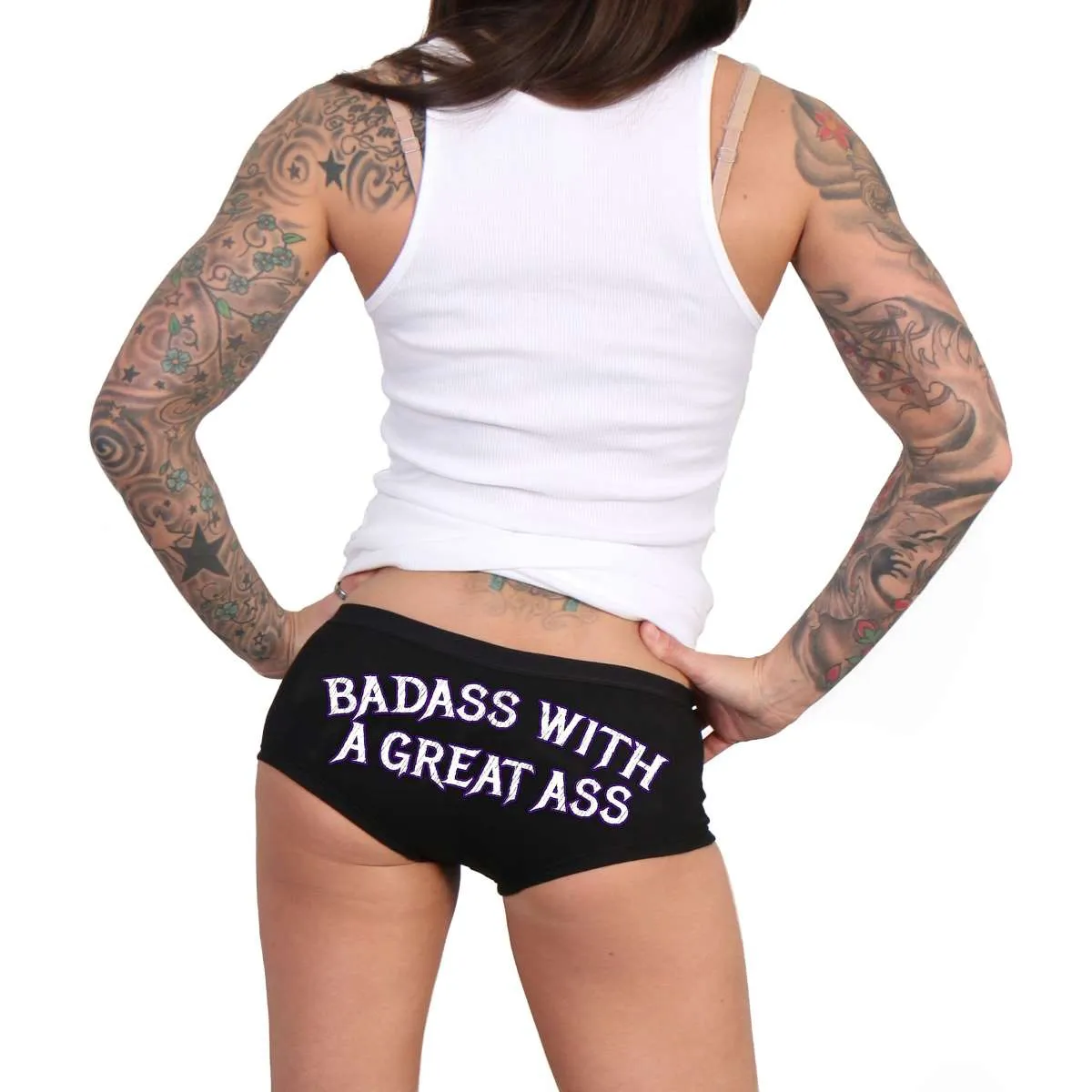 Hot Leathers Ladies Badass Boy Shorts PTB7579