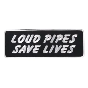 Hot Leathers PPR1007 Loud Pipes Lower Back 10" x 4" Patch