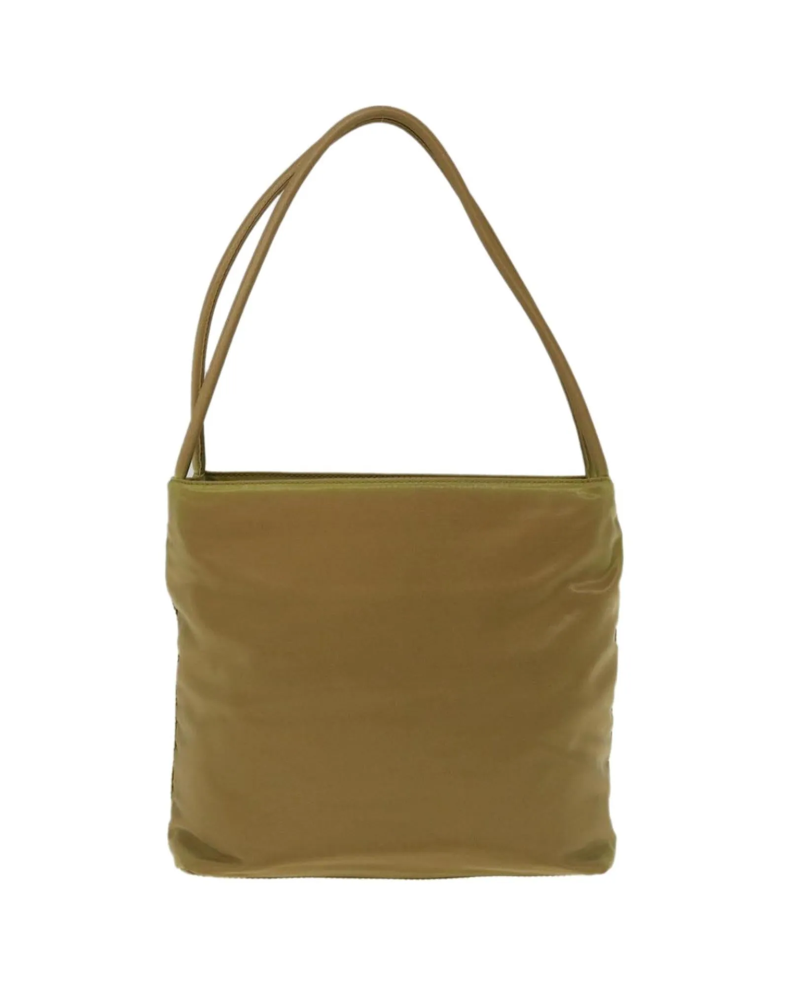 Khaki Nylon Shoulder Bag by PRADA