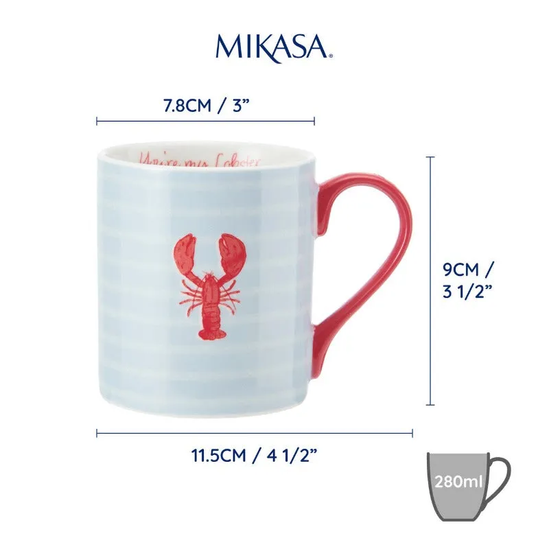 KitchenCraft Mikasa Can Mug Lobster 280ml