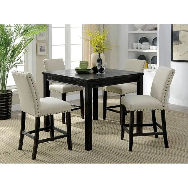 Kristie Antique Black 5 Pc. Counter Ht. Table Set