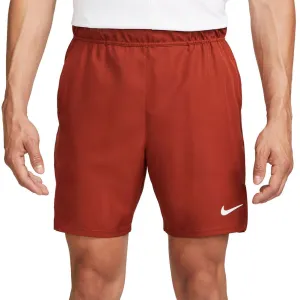 Men's Court Dri-Fit Victory 7 Inch Tennis Short Rugged Orange and White