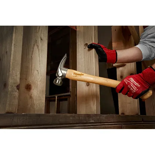 Milwaukee 48-22-9419 19oz Milled Face Hickory Handle Framing Hammer