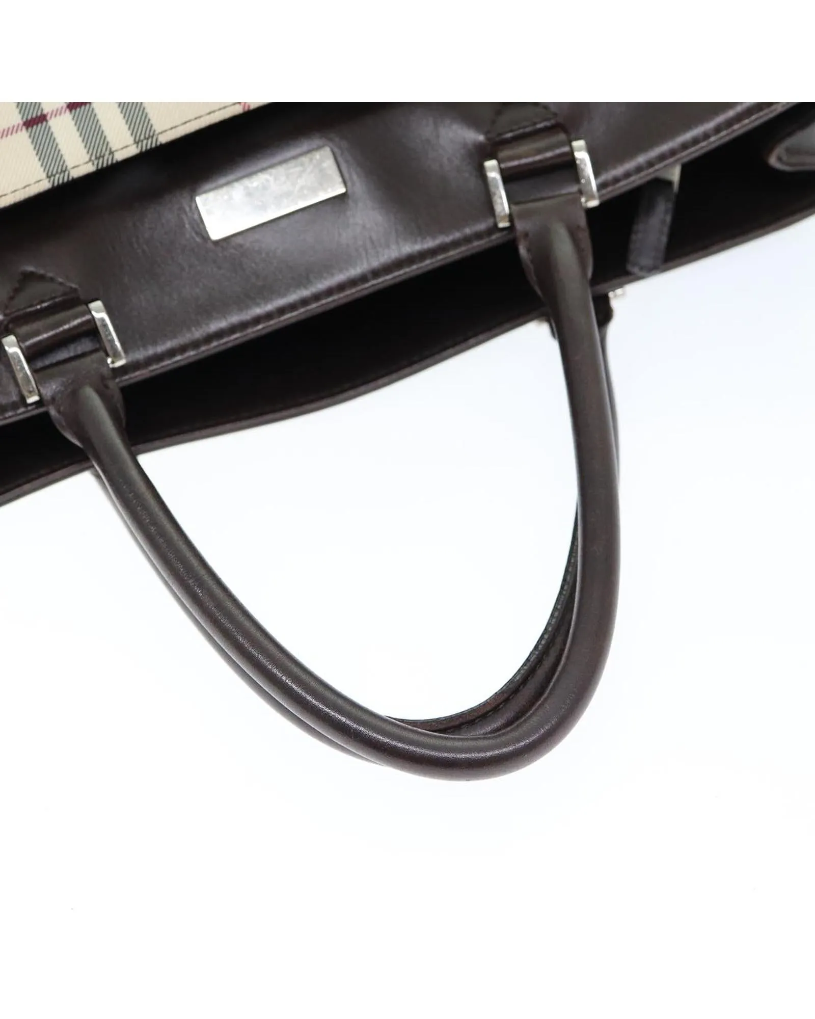 Nova Check Polyester Hand Bag