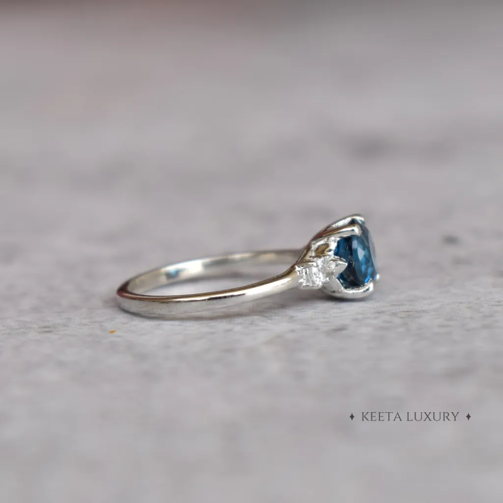 Oceanic Breeze - Blue Topaz Ring