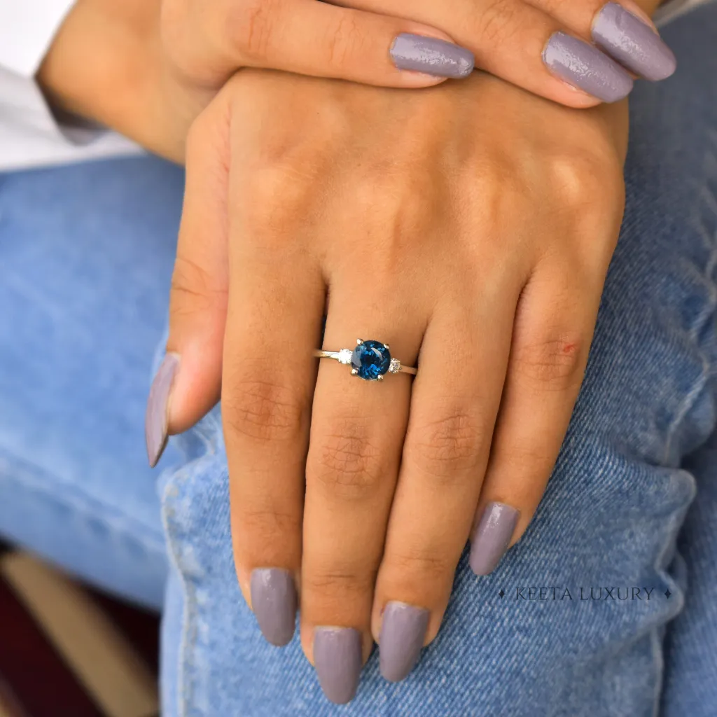 Oceanic Breeze - Blue Topaz Ring