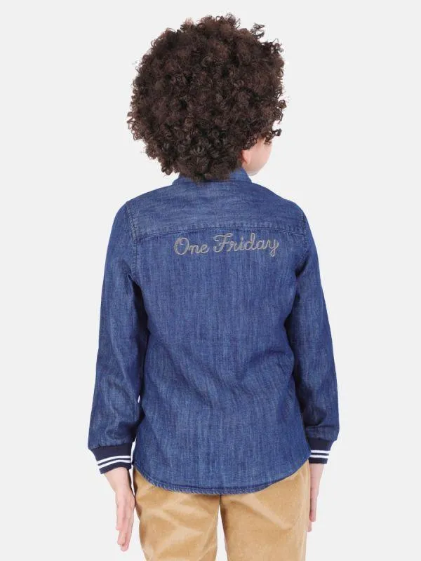 One Friday Dark Blue Denim Adventure Shirt