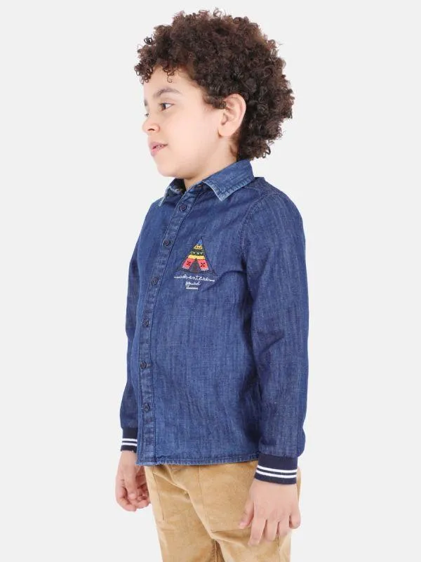 One Friday Dark Blue Denim Adventure Shirt