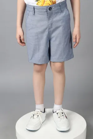 One Friday Kids Boys Blue Cotton Shorts