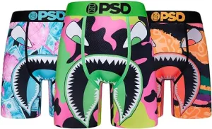 PSD Men's Wf Camo Glow 3-Pack Boxer Briefs