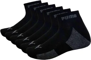 PUMA Men's Socks 6-Pack Low-Cut 1/2 Terry