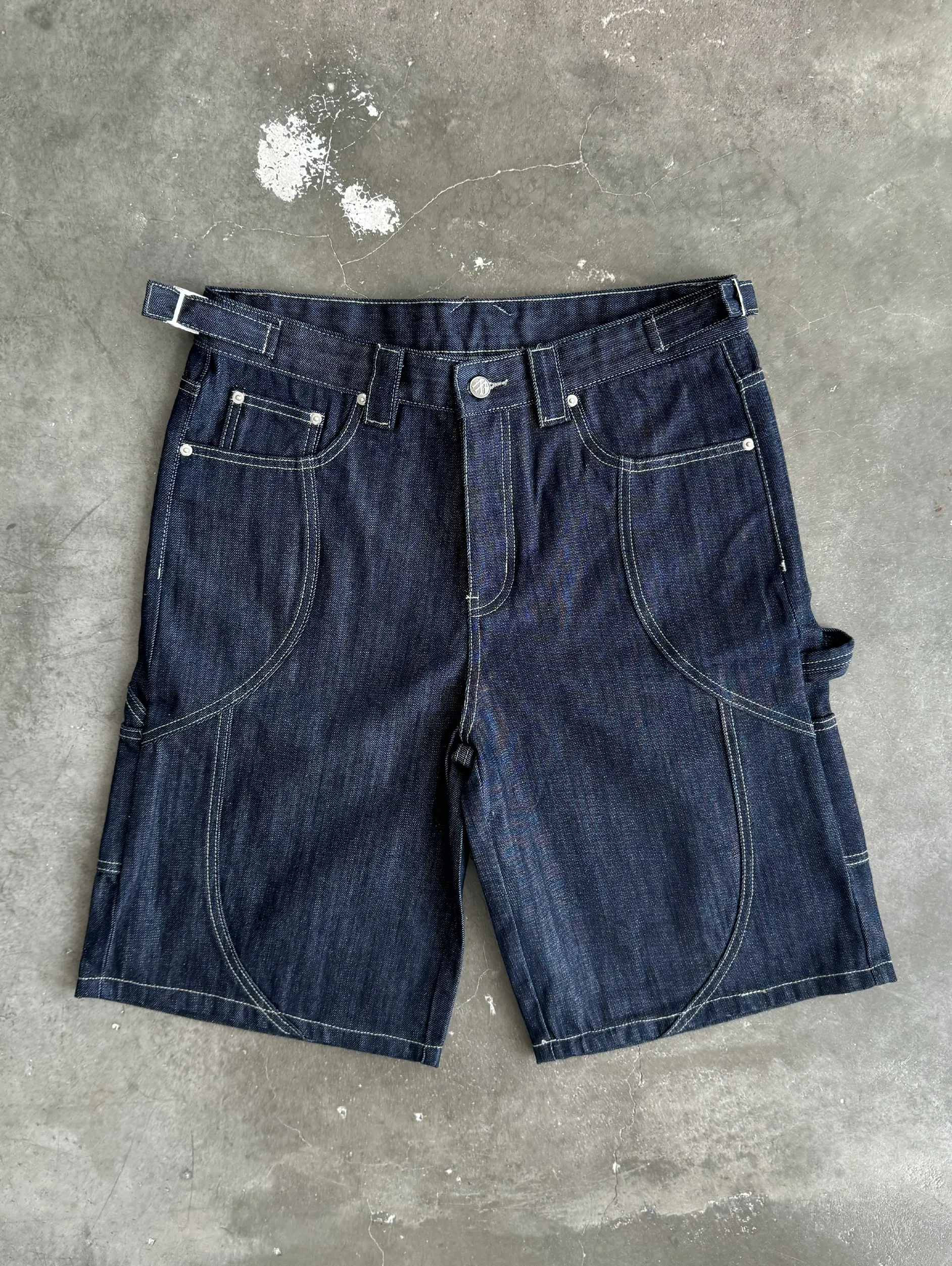 RAW BLUE DENIM JORTS "V2"