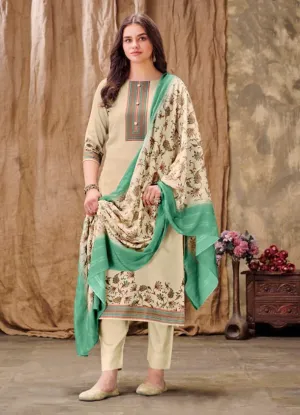 Rivaa Cotton Satin Unstitched Suit Dress Material for Women