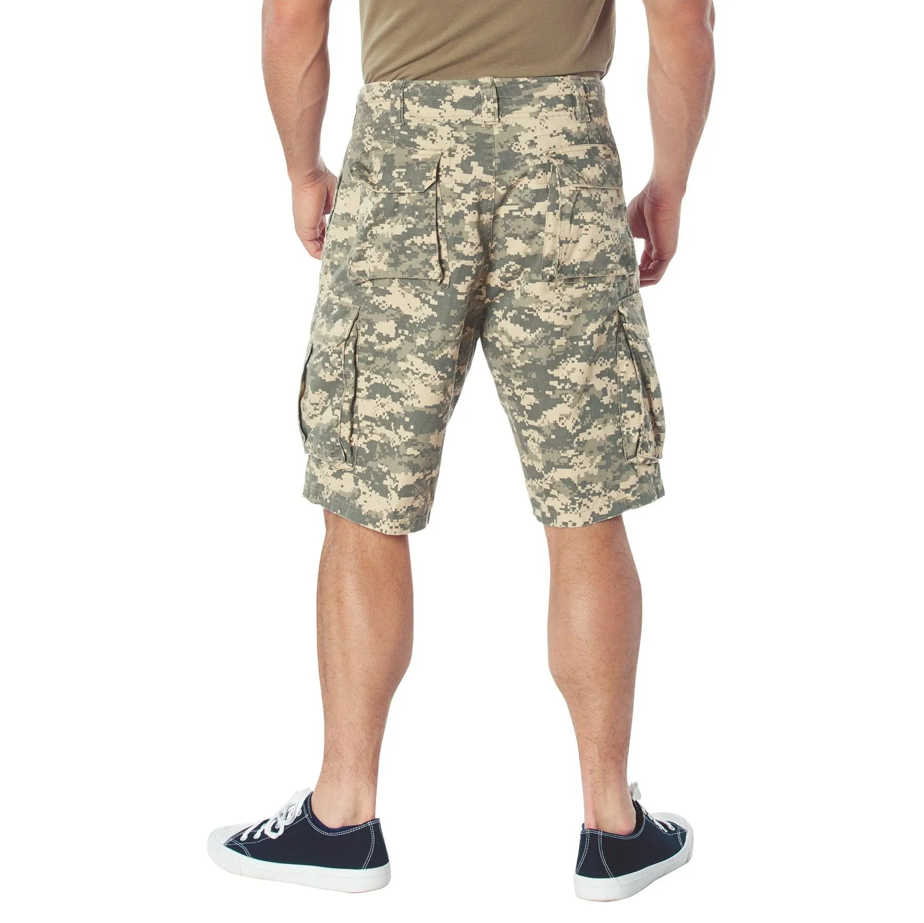 Vintage Camo Paratrooper Cargo Shorts