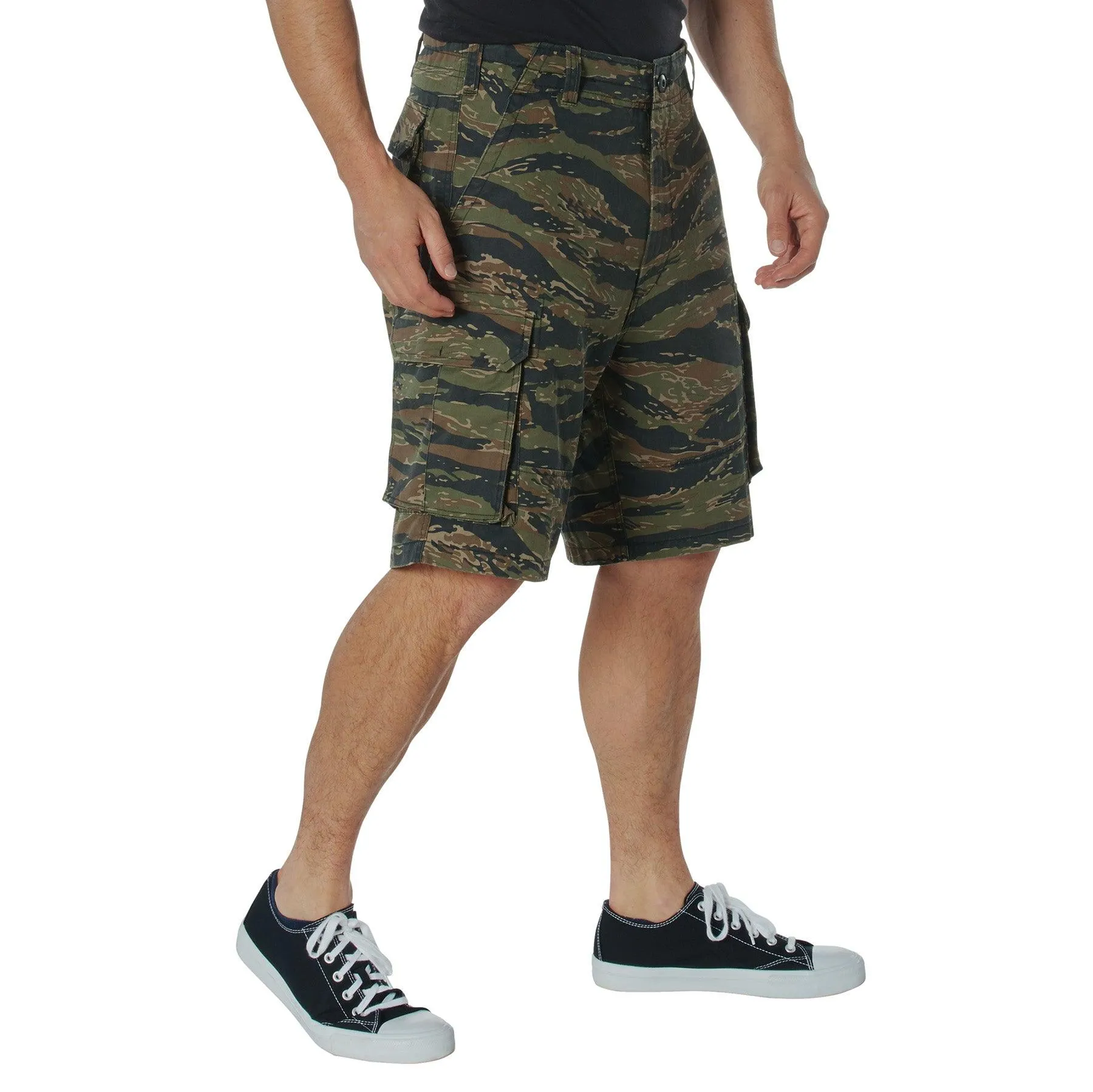 Vintage Camo Paratrooper Cargo Shorts