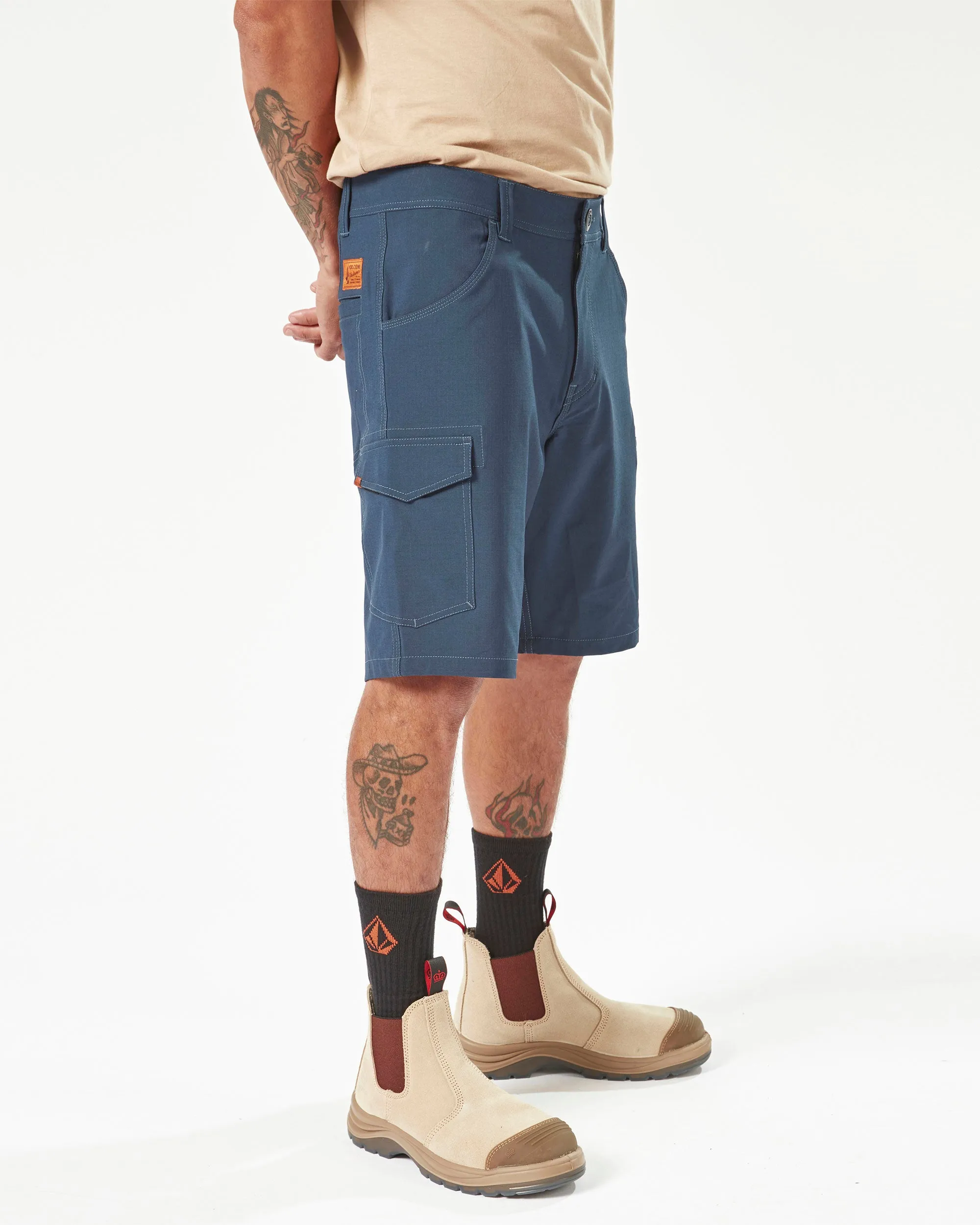 Volcom Workwear Slab Hybrid Shorts - Navy